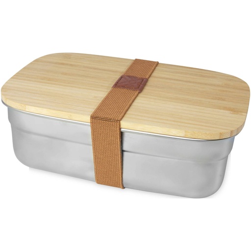 [11327506] Tite stainless steel lunch box with bamboo lid