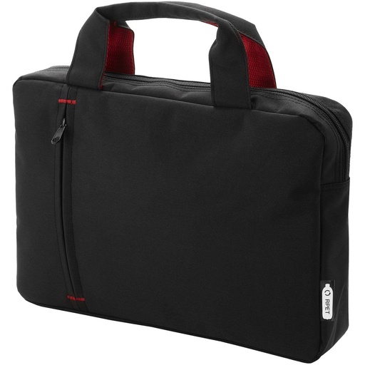 [12062121] Red/Solid black (Detroit RPET conference bag 4L) 