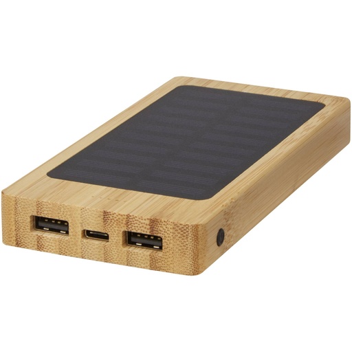 [12425702] Alata 8000 mAh bamboo solar power bank