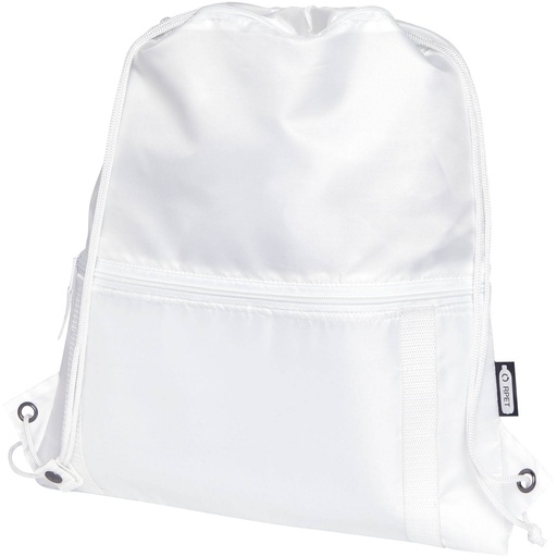 [12064701] White (Adventure recycled insulated drawstring bag 9L) 