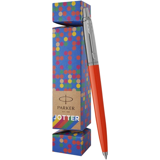 [10780031] Parker Jotter Cracker Pen gift set (blue ink) (Red)