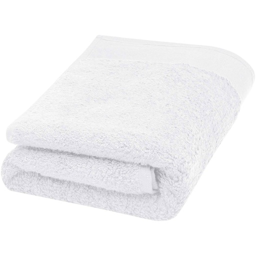 [11700501] Nora 550 g/m² cotton towel 50x100 cm (White)