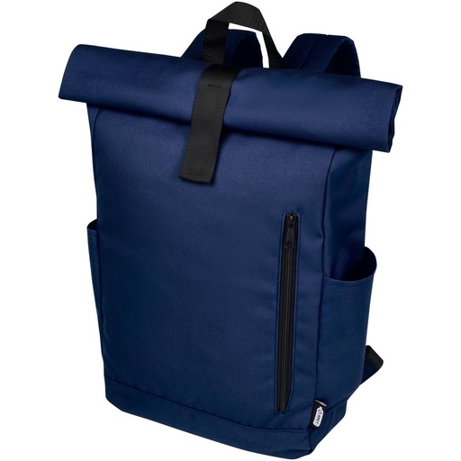 [12065955] Navy (Byron 15.6" GRS RPET roll-top backpack 18L) 