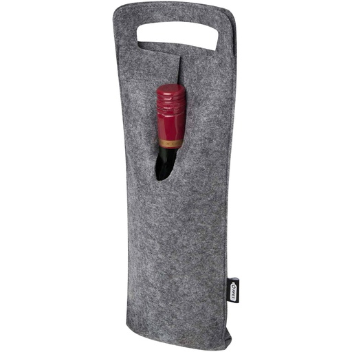 [12066582] Felta 75 cl GRS recycled felt wine bag