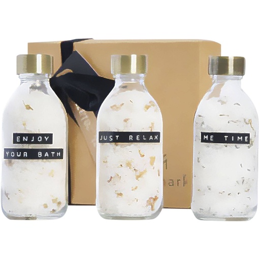 [12630601] [12630601] [12630601] Wellmark Just Relax 3-piece 200 ml bath salt gift set | 126306