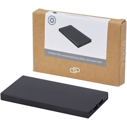 [12434990] Connect 5000 mAh recycled aluminium power bank