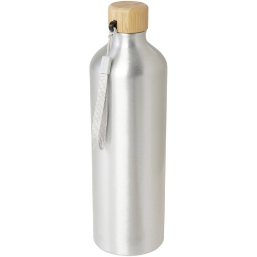 Aluminium water bottle with a bamboo lid, before printing
