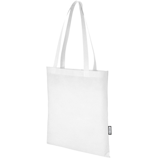[13005101] White (Zeus GRS recycled non-woven convention tote bag 6L) 