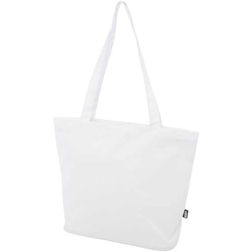 [13005201] White (Panama GRS recycled zippered tote bag 20L) 