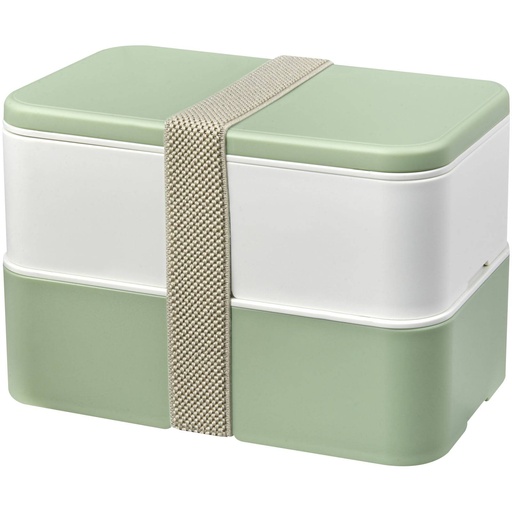 [21018202] Ivory white/Seaglass green/Pebble grey (MIYO Renew double layer lunch box) 