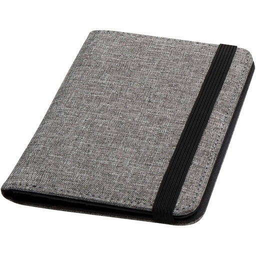 [13005880] Ross GRS RPET RFID passport holder (Heather Grey)
