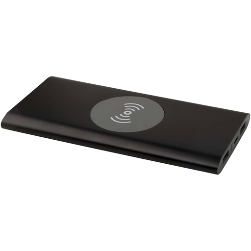 Black wireless power bank, blank
