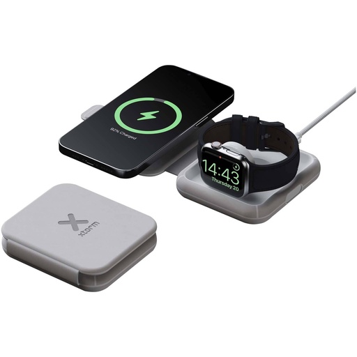 [12440482] [12440482] [12440482] Xtorm XWF21 15W foldable 2-in-1 wireless travel charger | 124404
