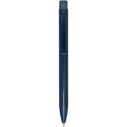 Blue metal ballpoint pen, blank