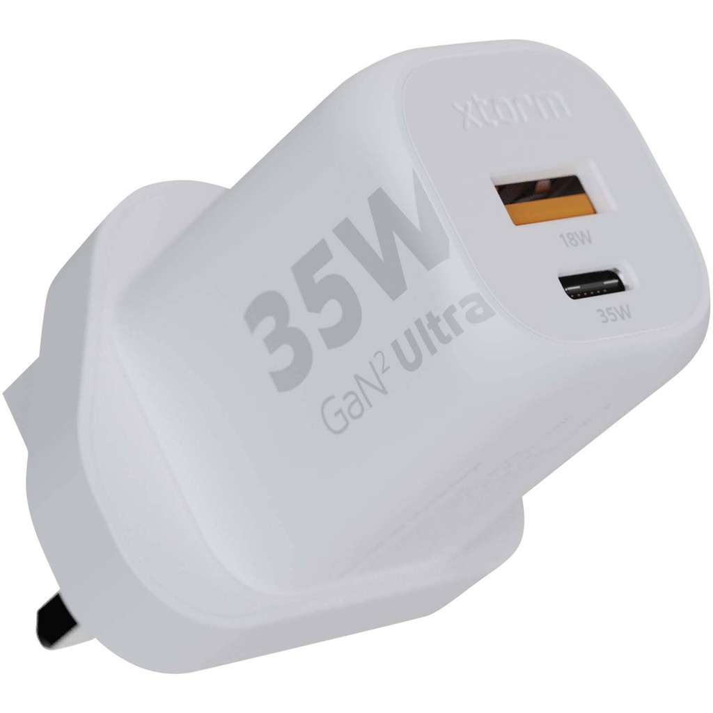 Xtorm XEC035G GaNÂ² Ultra 35W wall charger - UK plug