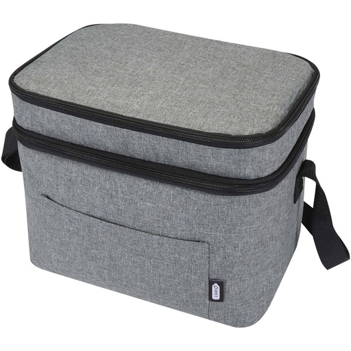 [13006680] Heather Grey (Tundra GRS RPET double compartments cooler bag 13L) 