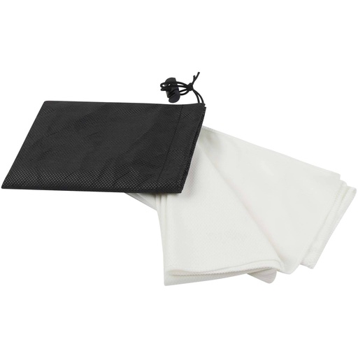 [11350101] White (Lucas RPET sport towel 30x80 cm) 