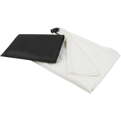 [11350201] White (Lucas RPET sport towel 50x100 cm | 113502) 