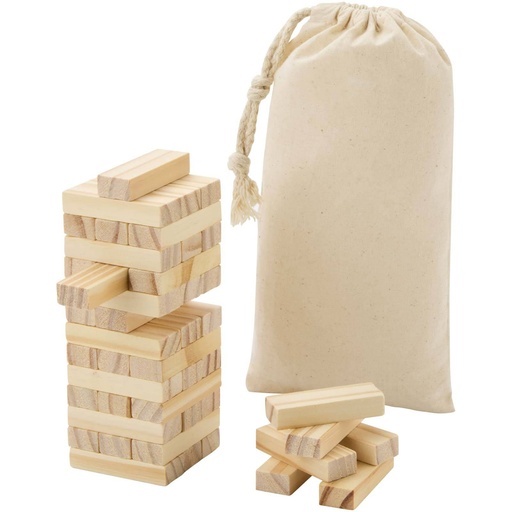 [10461206] Jumble wooden toppling tower game