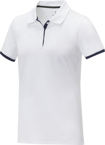 [38111010] XS, White (Morgan short sleeve women's duotone polo) 