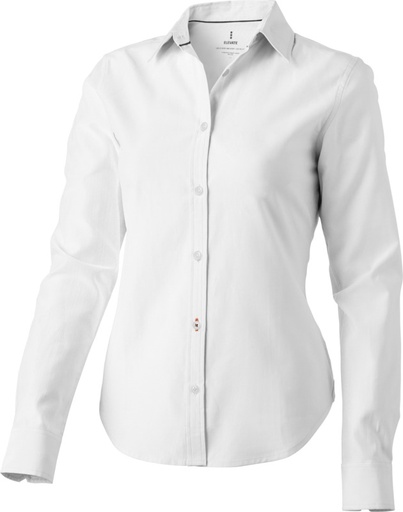 [38163010] XS, White (Vaillant long sleeve women's oxford shirt) 