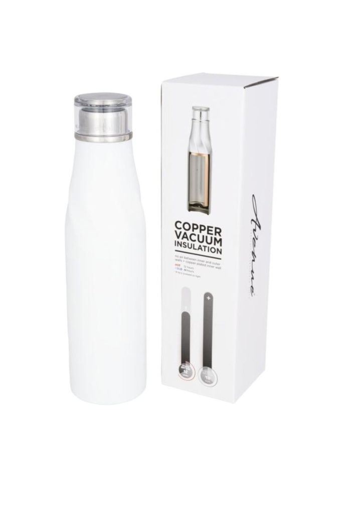 [27161_1] [27161_1] Hugo 650 ml seal-lid copper vacuum insulated bottle - White | 27161