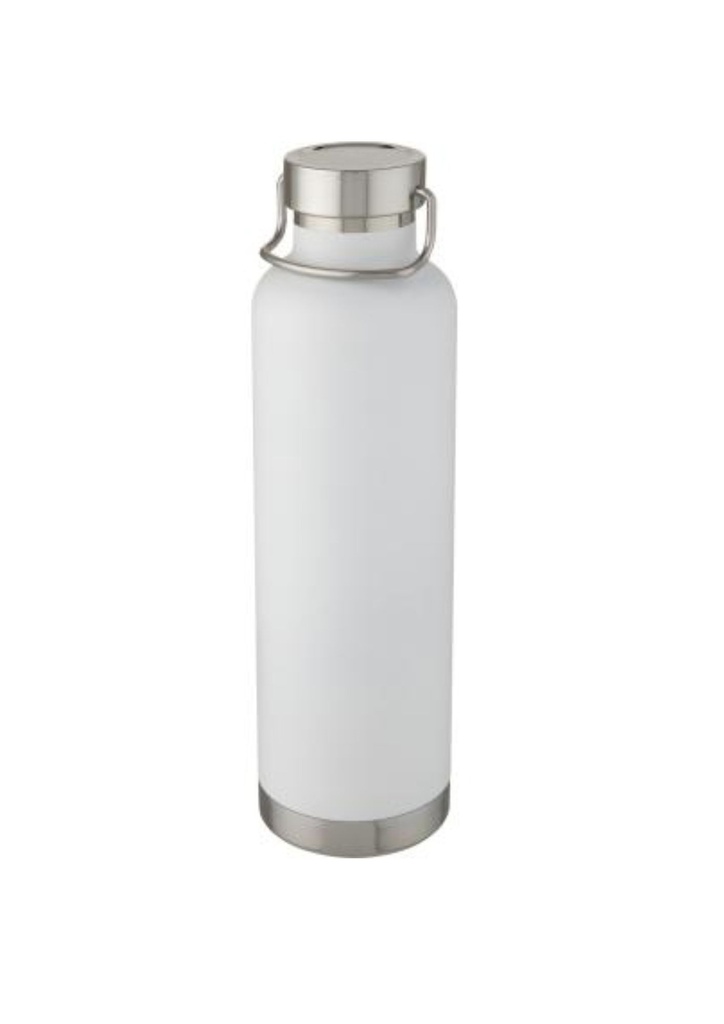 Thor 1 L copper vacuum insulated water bottle - White
