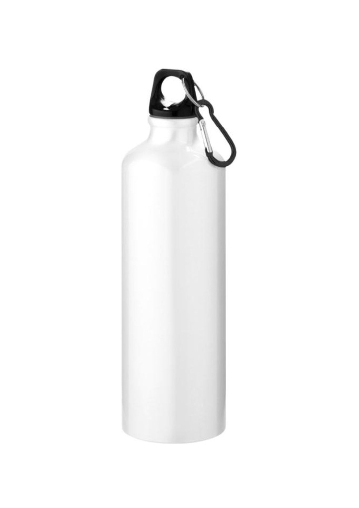 [26680_1] [26680_1] Oregon 770 ml RCS certified recycled aluminium water bottle with carabiner - White | 26680