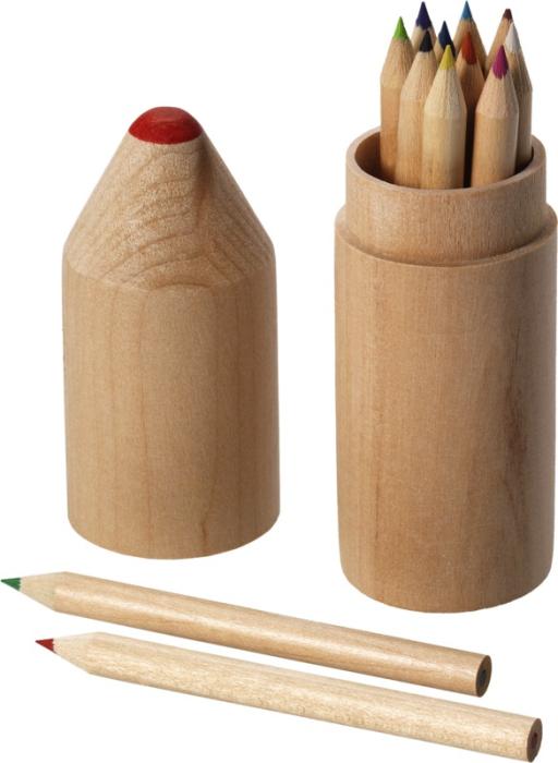 Bossy 12-piece coloured pencil set - Natural
