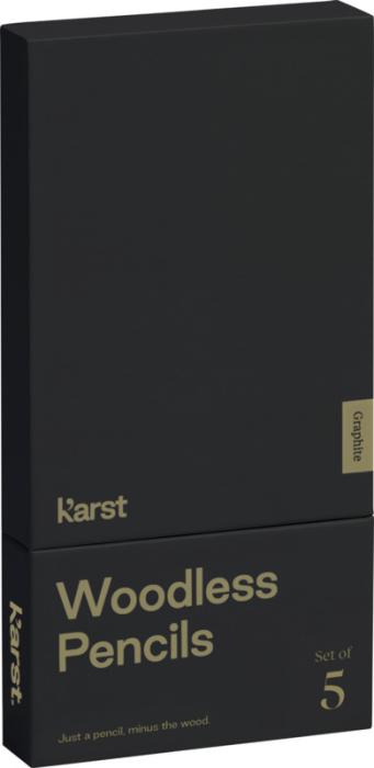 Karst® 5-pack 2B woodless graphite pencils - Grey