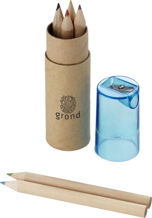 Kram 6-piece coloured pencil set - Blue