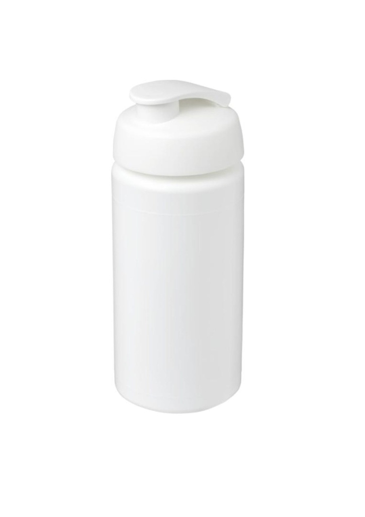 Baseline® Plus grip 500 ml flip lid sport bottle - White | 27203