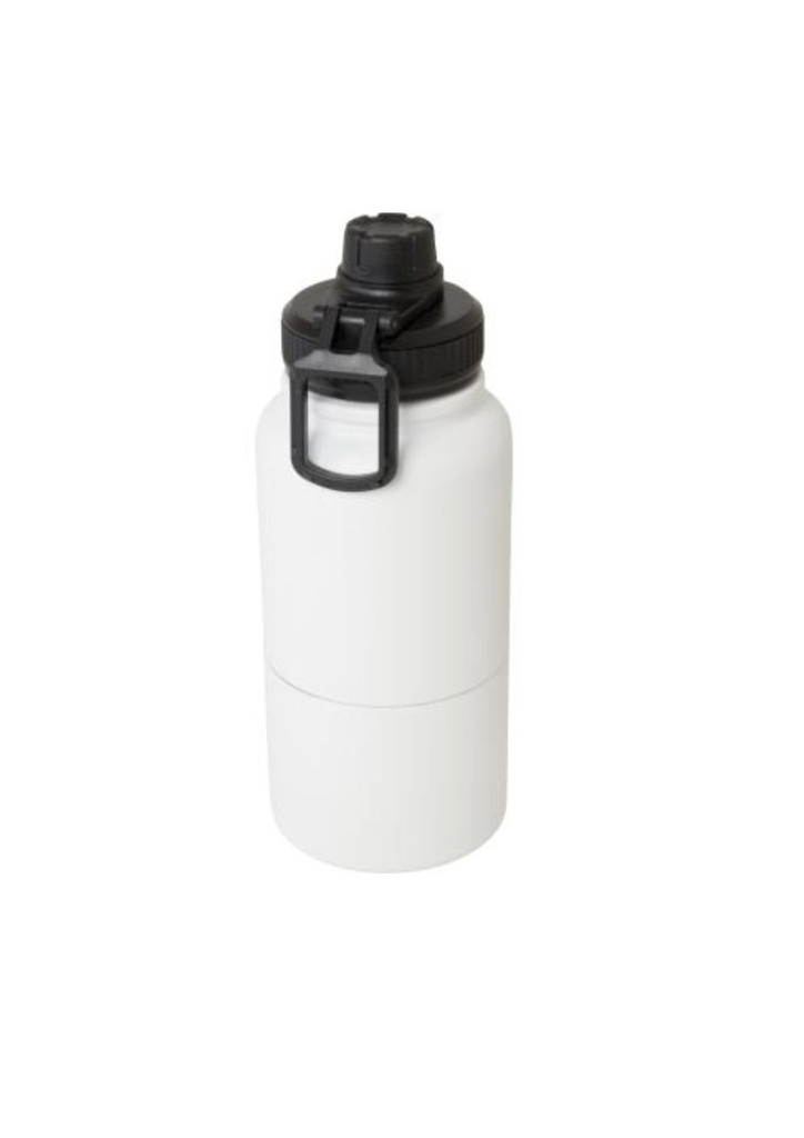 Dupeca 840 ml RCS certified stainless steel insulated sport bottle - White | 27090