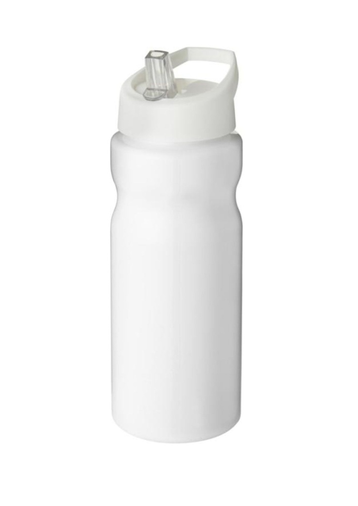 H2O Active® Base 650 ml spout lid sport bottle - White | 26755