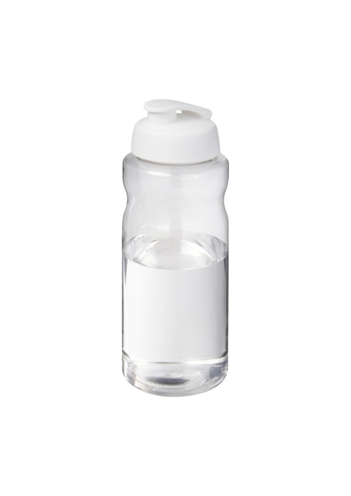 H2O Active® Big Base 1 litre flip lid sport bottle - White | 27452