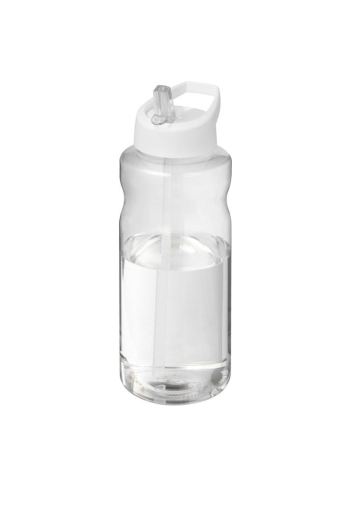 H2O Active® Big Base 1 litre spout lid sport bottle - White | 27458
