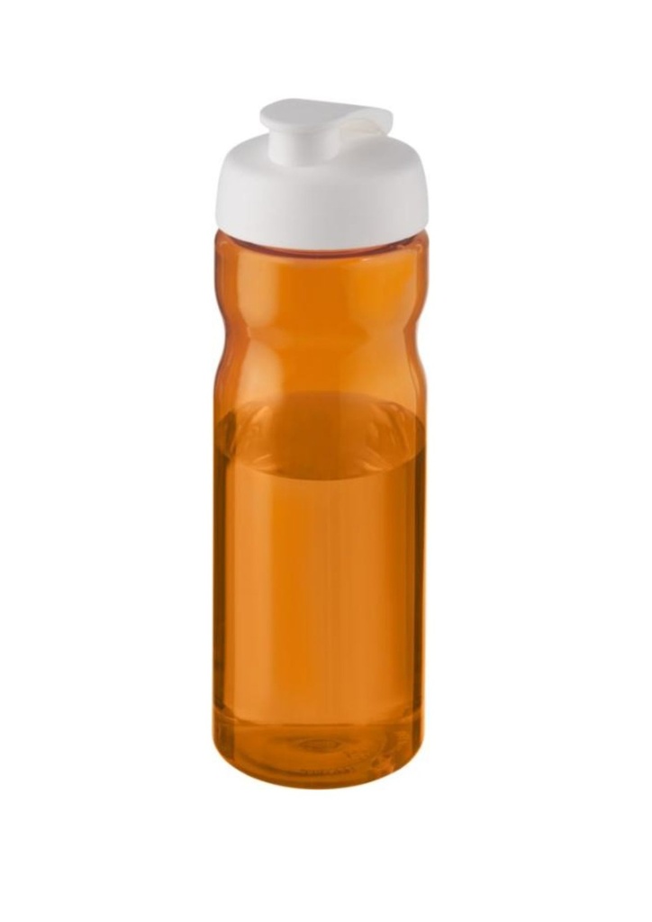 H2O Active® Eco Base 650 ml flip lid sport bottle - Orange / White | 26768
