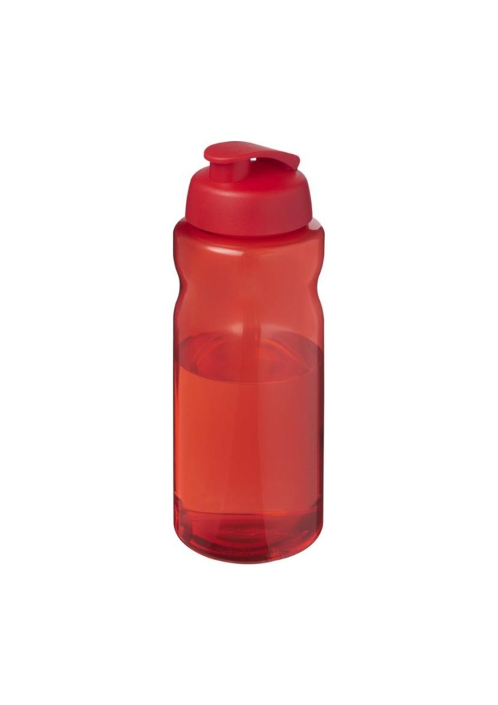 H2O Active® Eco Big Base 1 litre flip lid sport bottle - Red / Red | 27441
