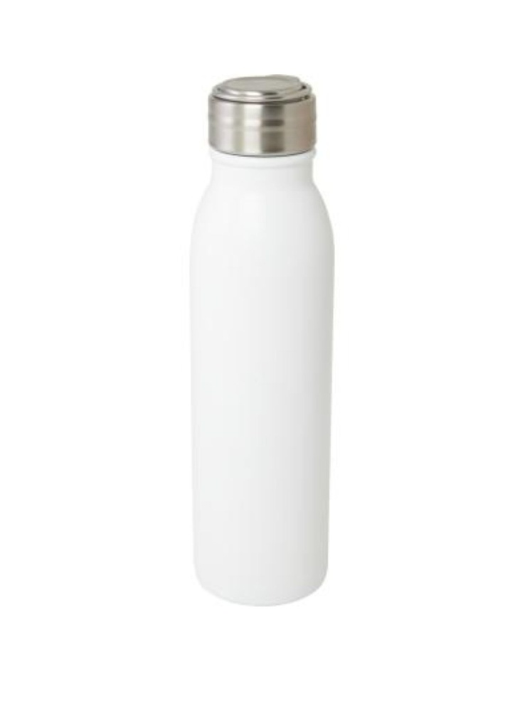 Harper 700 ml RCS certified stainless steel water bottle with metal loop - White | 27056