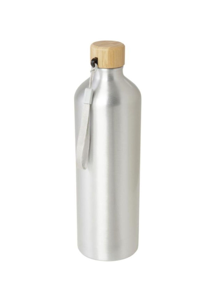 Malpeza 1000 ml RCS certified recycled aluminium water bottle - Silver | 27387