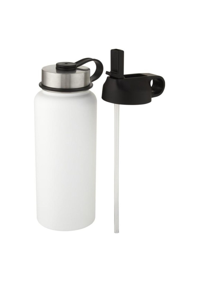 Supra 1 L copper vacuum insulated sport bottle with 2 lids - White | 27193