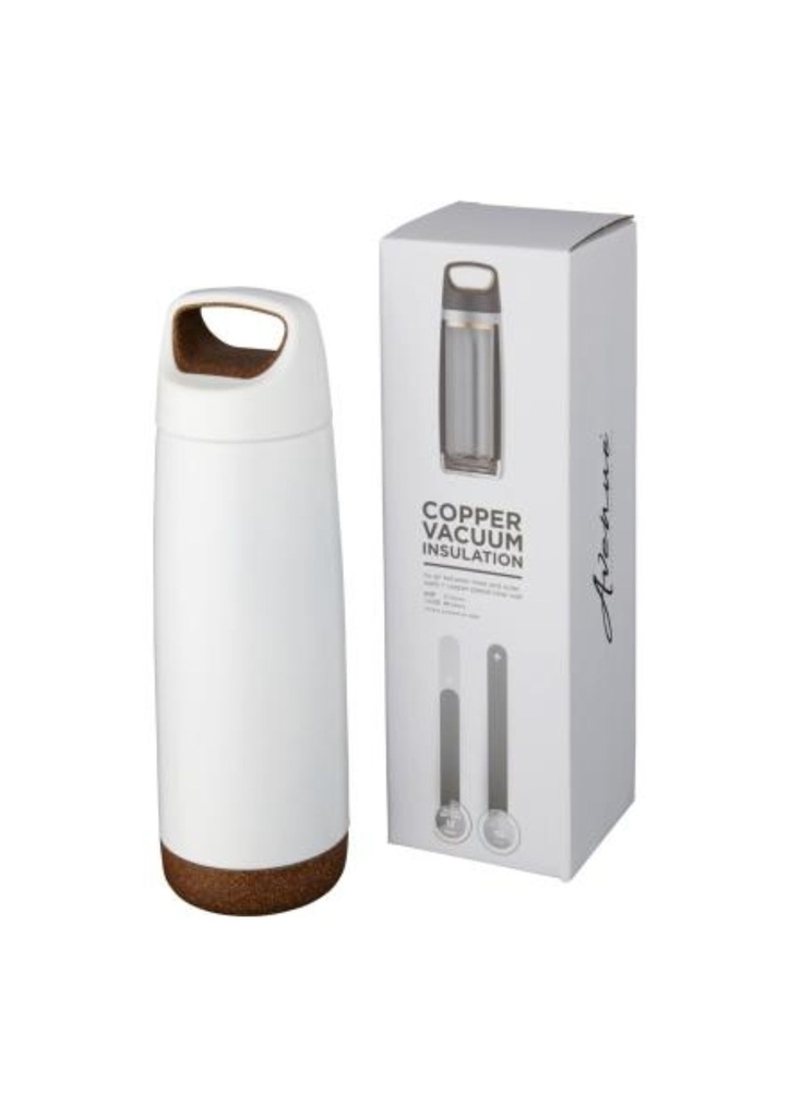 Valhalla 600 ml copper vacuum insulated water bottle - White | 27059