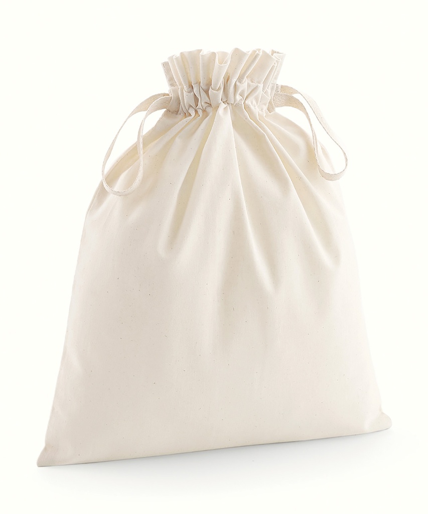 Organic cotton drawcord bag WM118