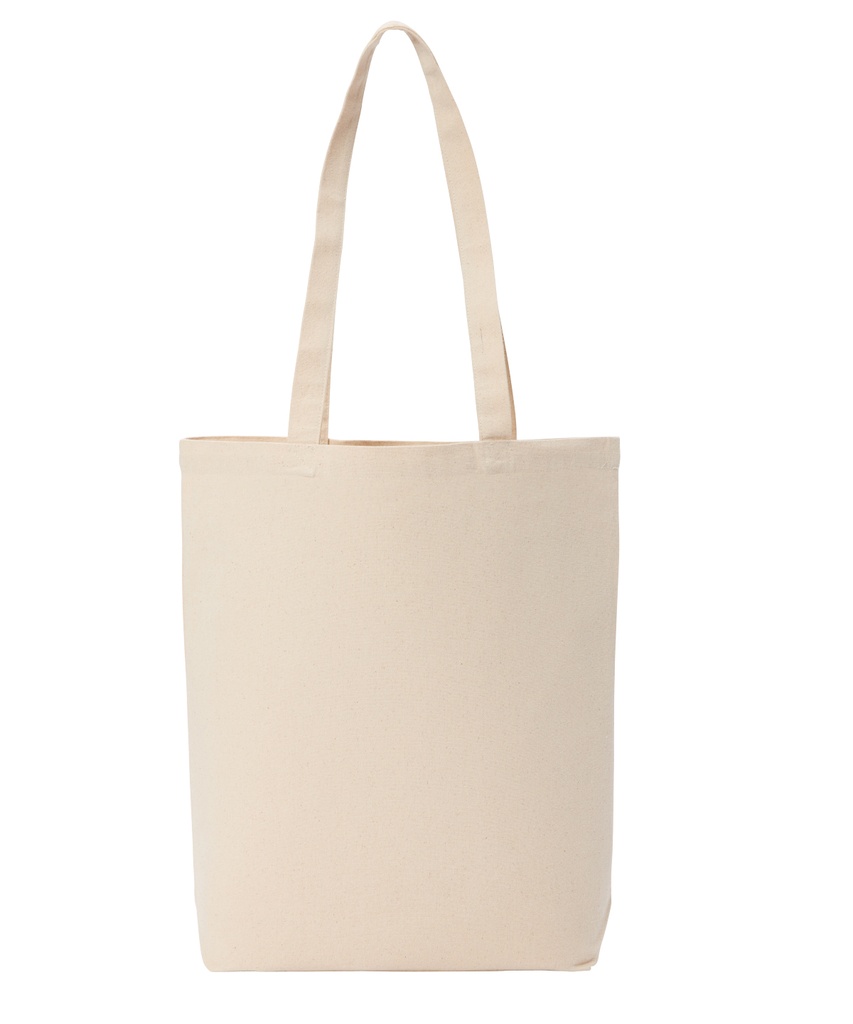 Recycled premium canvas 'flat base' shopper