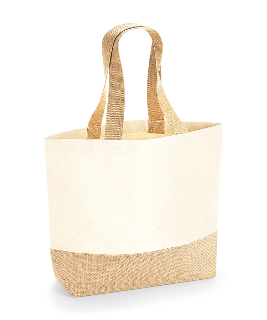 Jute base canvas tote WM451