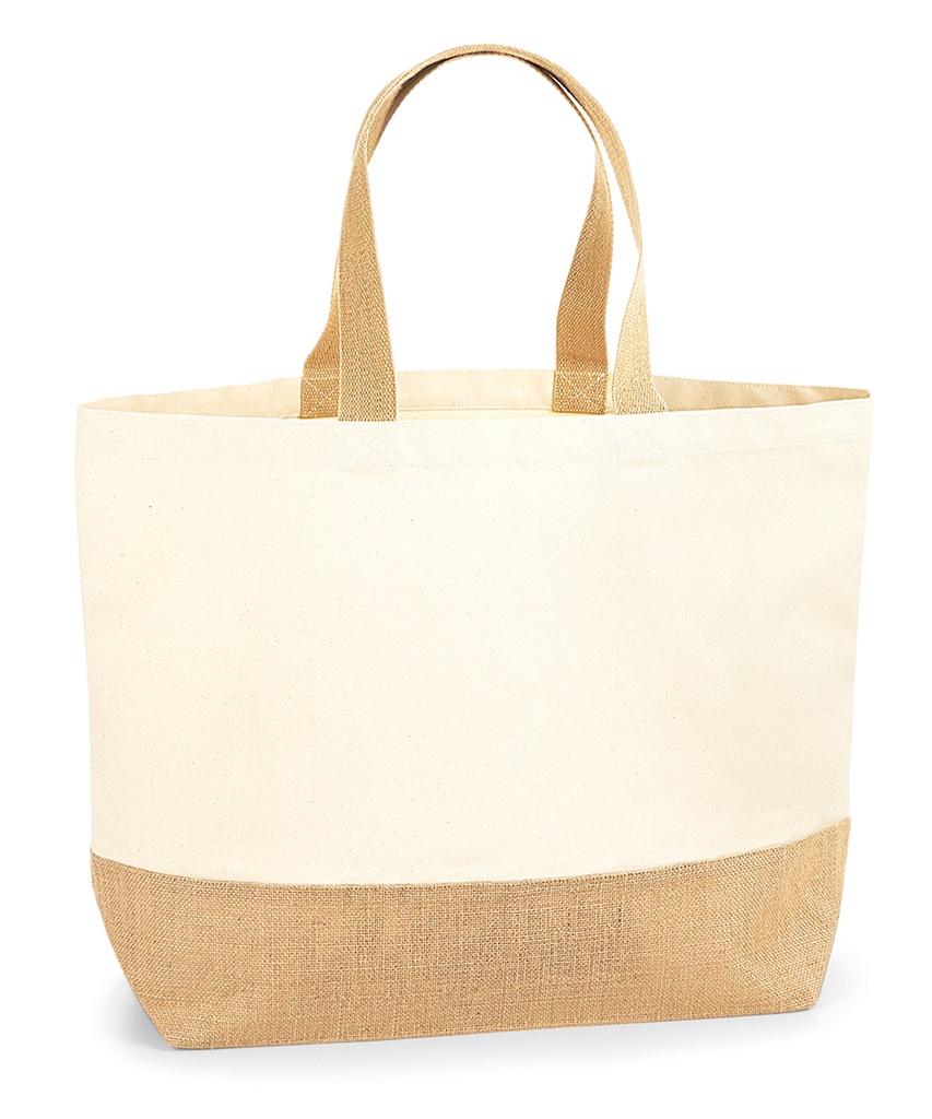 Jute base canvas tote XL WM452