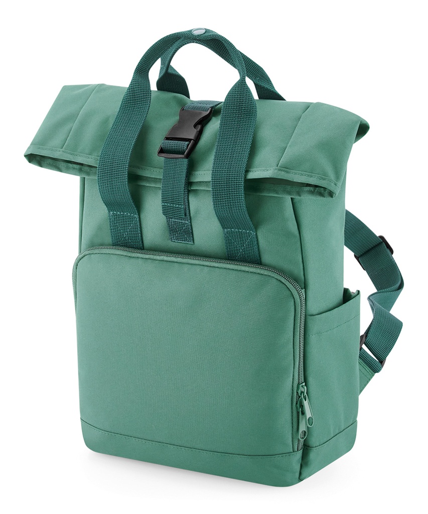 Recycled mini twin handle roll-top backpack BG18S