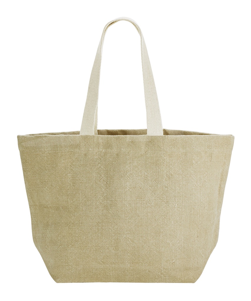 Soft washed jute beach bag WM466