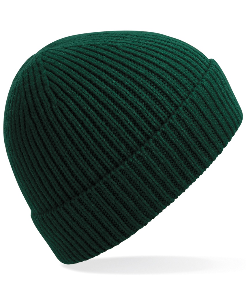 Engineered knit ribbed beanie BC380