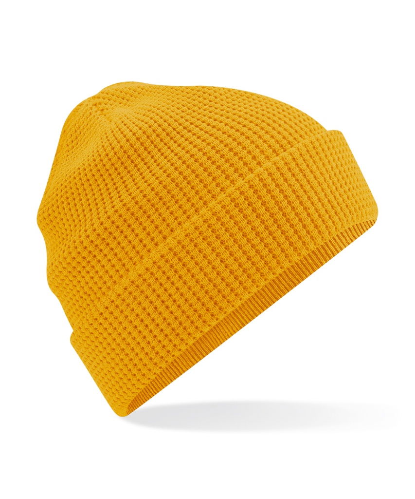 Organic cotton waffle beanie BC52N